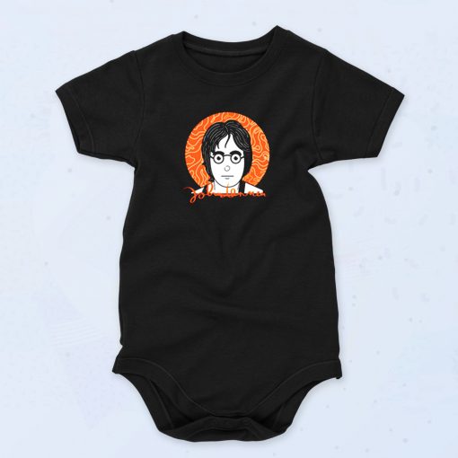 John Lennon Cartoon Cute Baby Onesie