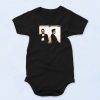 Johnny Cash Mugshot Cute Baby Onesie