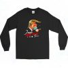 Just The Flu Coronavirus Funny Trump Long Sleeve Shirt Style