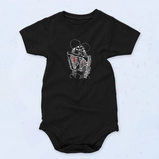 Kissing Skeleton Tarot Cute Baby Onesie