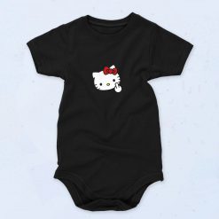 Kitty Middle Finger Funny Cute Baby Onesie