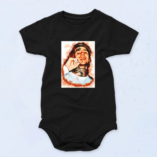 Lil Peep Watercolor Cute Baby Onesie