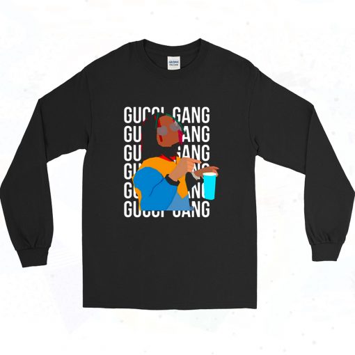 Lil Pump Gucci Gang Long Sleeve Shirt Style