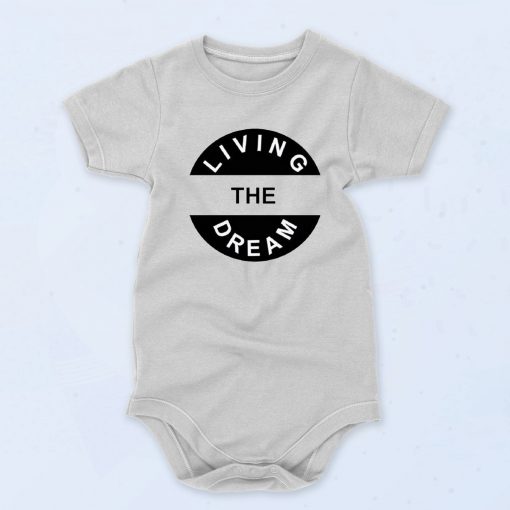 Living The Dream Army Military Baby Onesie