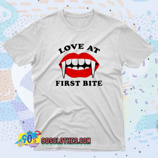 Love At First Bite Horror Vampire T Shirt