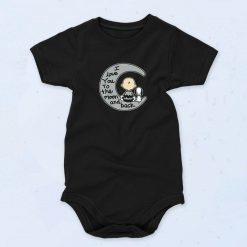 Love You To The Moon Snoopy Cartoon Cute Baby Onesie