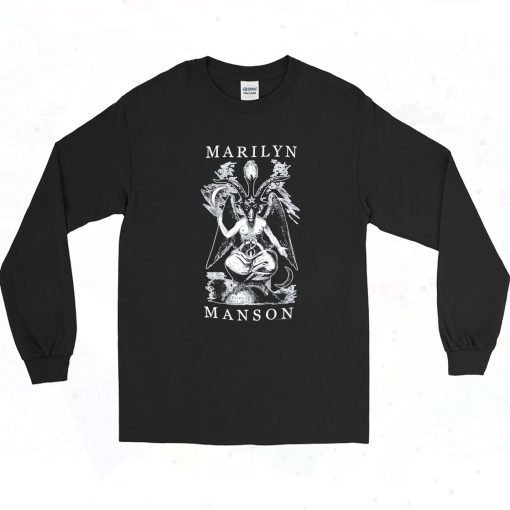 Marilyn Manson Bigger Than Satan Artwork Long Sleeve Style