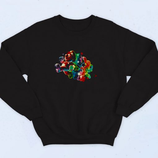 Mario Galaxy Rainbow 90s Sweatshirt Fashion