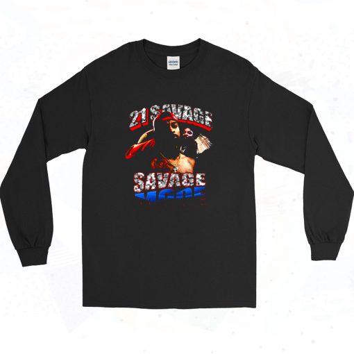 Match Jordan 1 Top 3 Savage Mode 21 Savage Long Sleeve Shirt Style