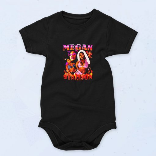 Megan Thee Stallion Vintage Inspired 90s Rap Cute Baby Onesie