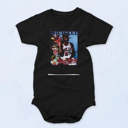 Michael Jordan Three Peat Cute Baby Onesie