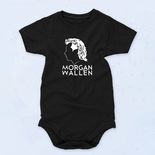 Morgan Wallen Silluet Cute Baby Onesie