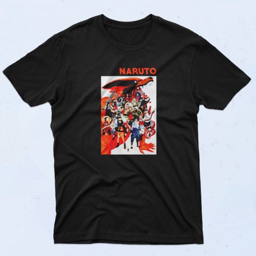 Naruto Characters 90s T Shirt Style
