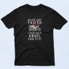 Never Ride Faster Than Your Angel Can Fly 90s T Shirt Style