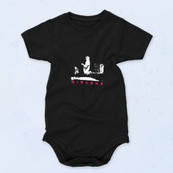 Nirvana Pink Logo Live Stage Pic Cute Baby Onesie