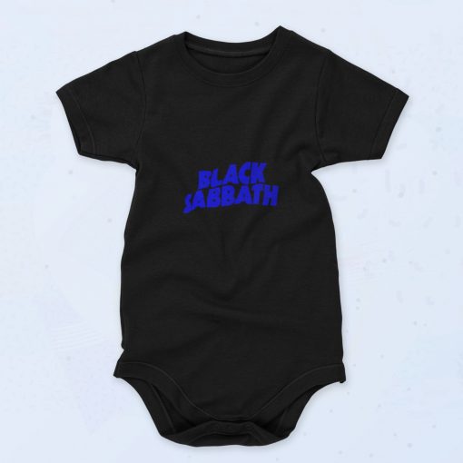 Official Black Sabbath Purple Logo Cute Baby Onesie