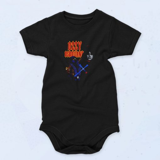 Ozzy Osbourne Diary Of A Madman 1982 Tour Cute Baby Onesie