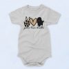 Peace Love Doodle Cute Graphic Baby Onesie