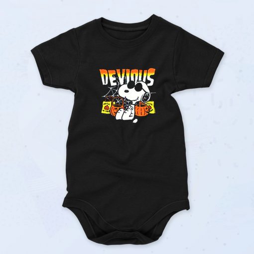 Peanuts Snoopy Devious Halloween Cute Baby Onesie