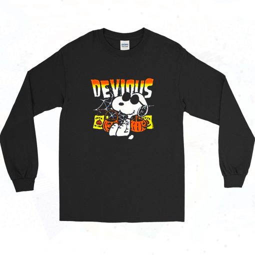 Peanuts Snoopy Devious Halloween Long Sleeve Shirt Style