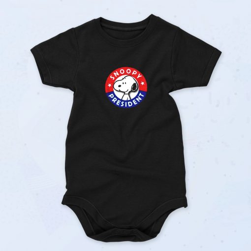 Peanuts Snoopy For President Cute Baby Onesie