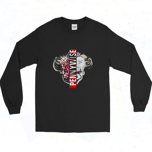 Pennywise Chapter Two Split Face Long Sleeve Shirt Style