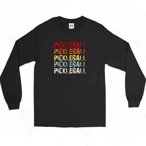 Pickleball Retro Long Sleeve Shirt Style