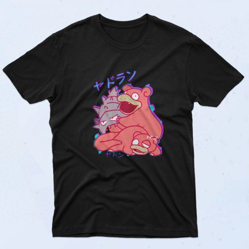 Pokemon Slowpoke And Slowbro 90s T Shirt Style