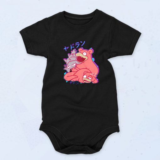 Pokemon Slowpoke And Slowbro Cute Baby Onesie