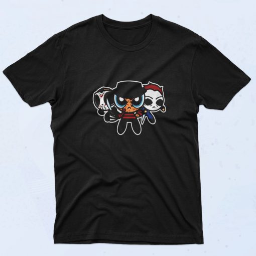 Power Puff Serial Killers Halloween 90s T Shirt Style