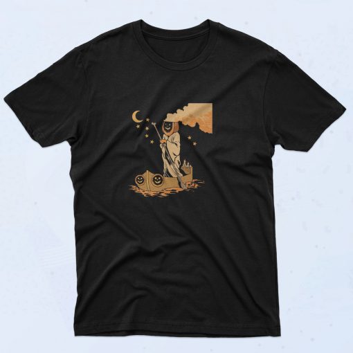 Pumpkin Ferryman Ghost Halloween T Shirt