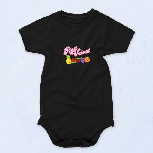 Red Velvet Cute Baby Onesie