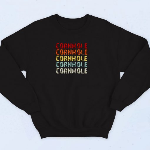 Retro Cornhole 90s Sweatshirt Fashion