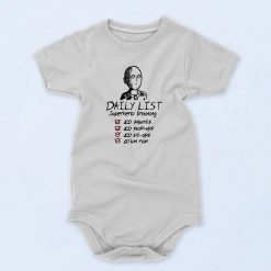 Saitama Daily List Vintage Style Baby Onesie