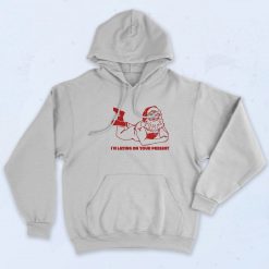 Santa Claus Laying Present Christmas Hoodie