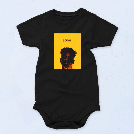 Savage 21 Savage Cover Cute Baby Onesie