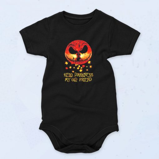 Scary Jack Skellington Hello Darkness Baby Onesie