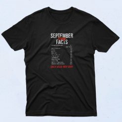 September Guy Facts 90s T Shirt Style