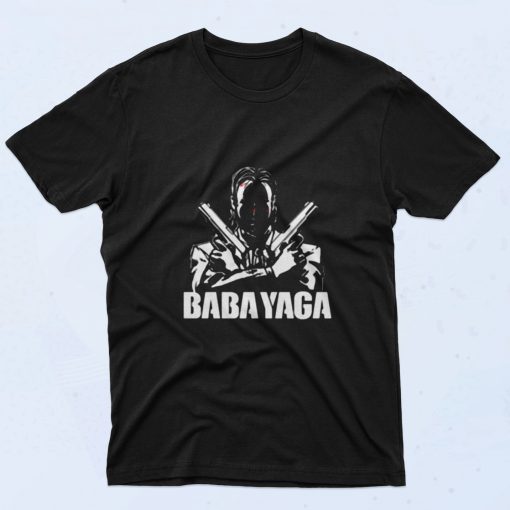 Shadow John Wick Dual Handguns The Babayaga 90s T Shirt Style