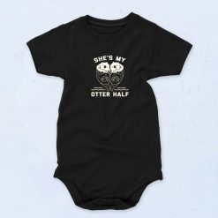 Shes My Otter Half Cute Baby Onesie