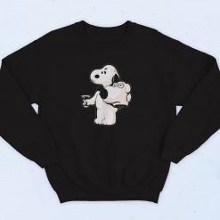 Snoopy X Brian Family Guy Mashup Custom 90s Sweatshirt Fashion