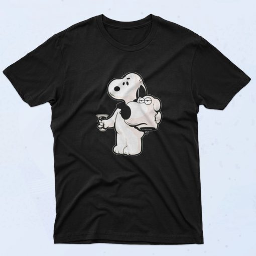 Snoopy X Brian Family Guy Mashup Custom 90s T Shirt Style