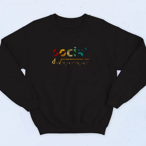 Social Distance Formula Math 90s Sweatshirt Fashion