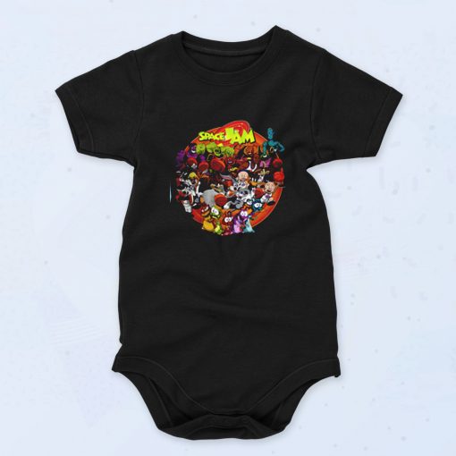 Space Jam English Retro Custom Cute Baby Onesie