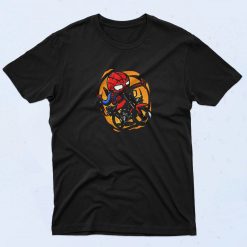 Spiderman Kid Riding 90s T Shirt Style