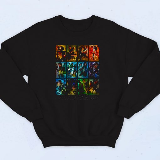 Star Wars Celebration Mural Art Panels Q 90s Sweatshirt Fashion