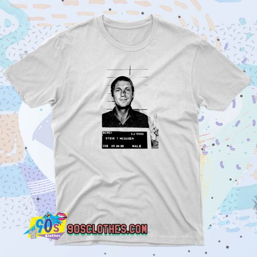 Steve Mcqueen Mugshot Poster T Shirt