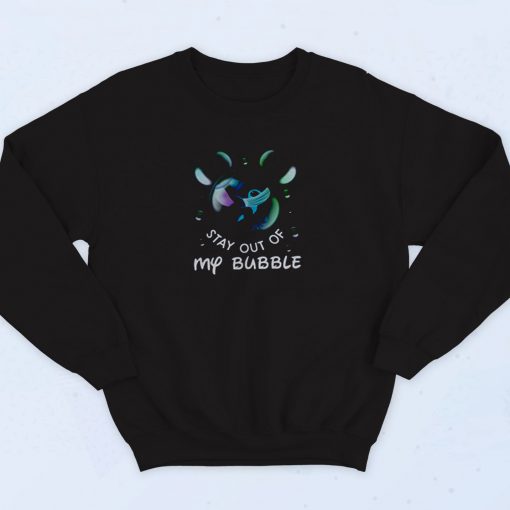 Stitch Stay Out Of My Bubble 90s Sweatshirt Fashion