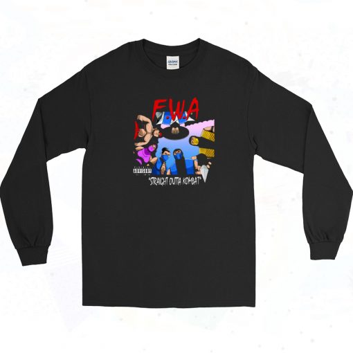 Straight Outta Mortal Kombat Retro Gaming Long Sleeve Style