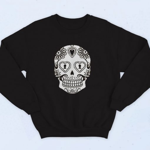 Sugar Skull Dolman Vintage 90s Sweatshirt Fashion